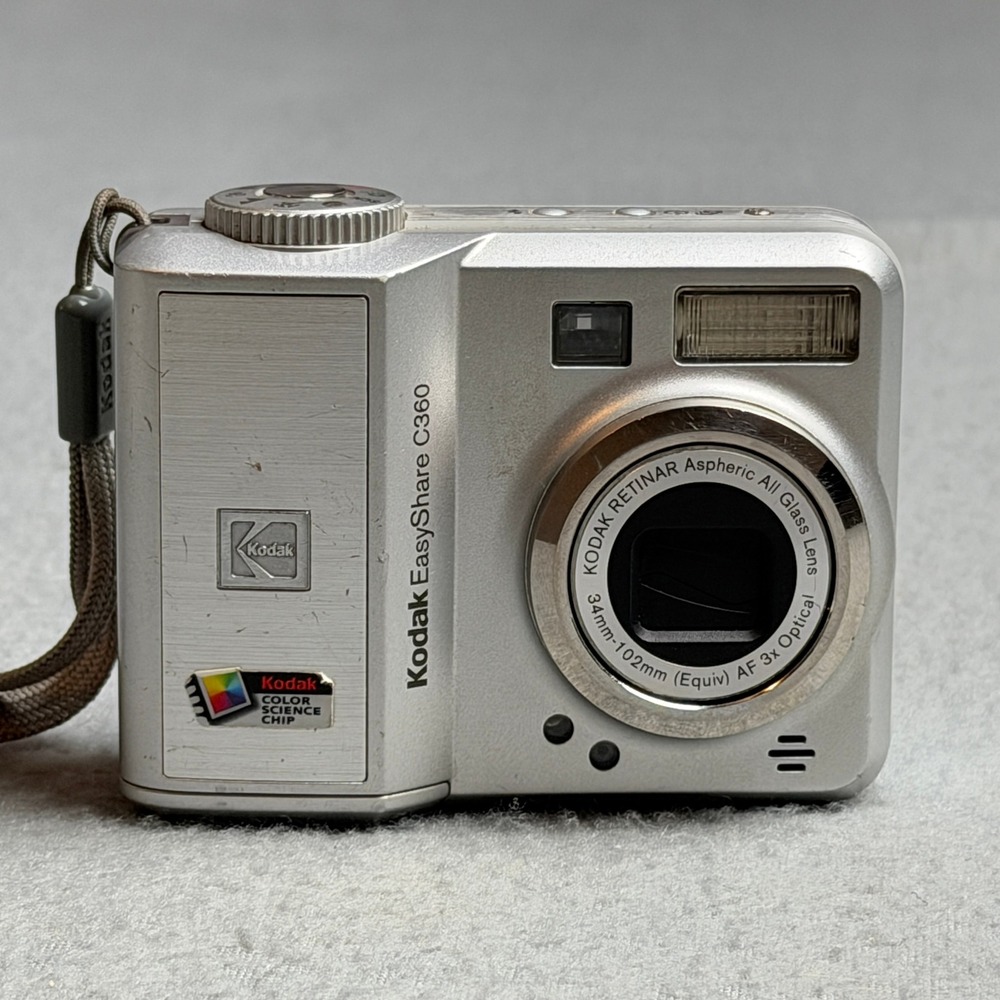 Kodak EasyShare C360 5.0MP Digital Camera Silver 3x Optical Zoom Retro Digicam